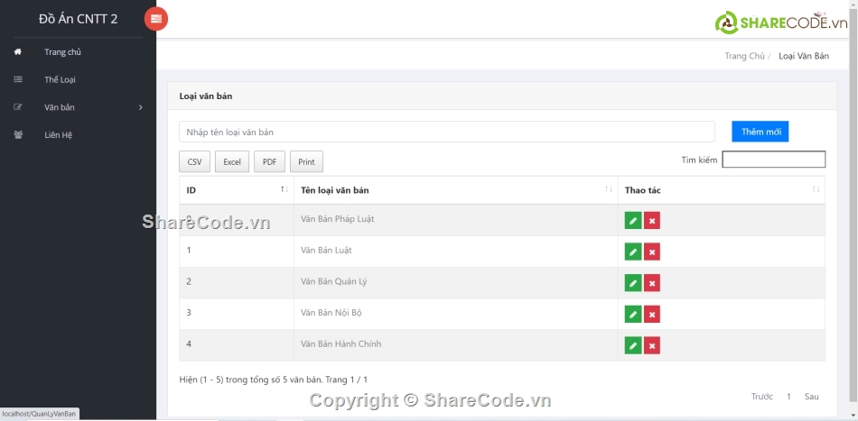 Full code Web Quản lý văn bản,Code Quản lý văn bản,code Web Quản lý văn bản