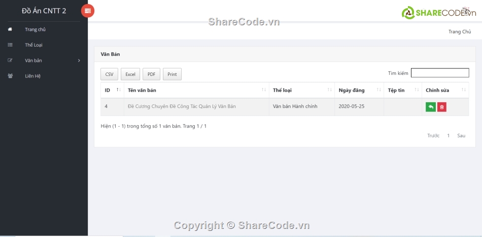 Full code Web Quản lý văn bản,Code Quản lý văn bản,code Web Quản lý văn bản