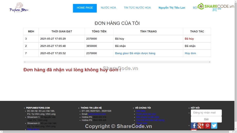 website bán hàng,thương mại điện tử,code web php,website bán nước hoa,full code bán hàng,share code