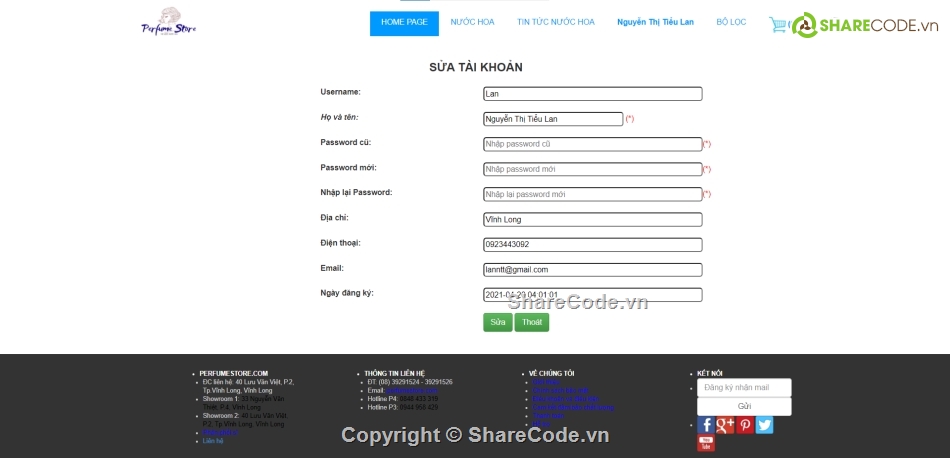 website bán hàng,thương mại điện tử,code web php,website bán nước hoa,full code bán hàng,share code