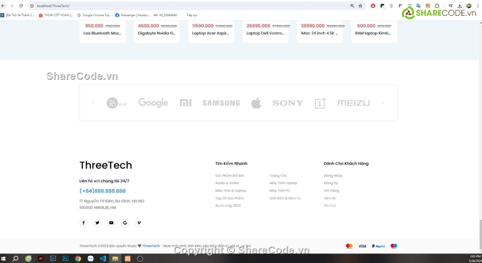 Code bán máy tính,Web bán máy tính,Website bán linh kiện máy tính,ban laptop,thiet ke web ban laptop