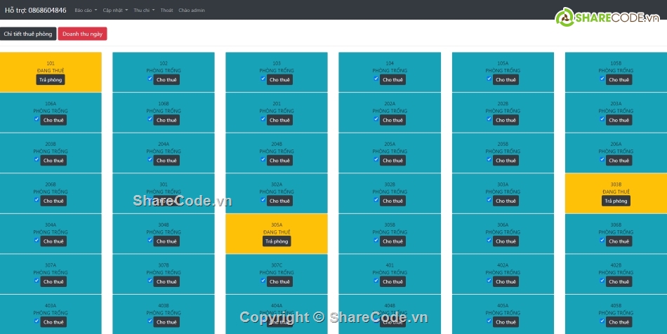 Code thuê Phòng trọ PHP,Web Thuê Phòng Trọ,Code web quản lý phòng trọ,Code PHP Phòng Trọ