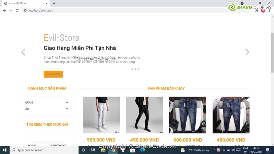 Code Shop Bán Hàng Online,Code PHP Website bán hàng,Website bán hàng online