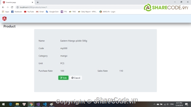 Quản Lý kho,code ASP.net de hieu           va de hiểu nhất,angular 8