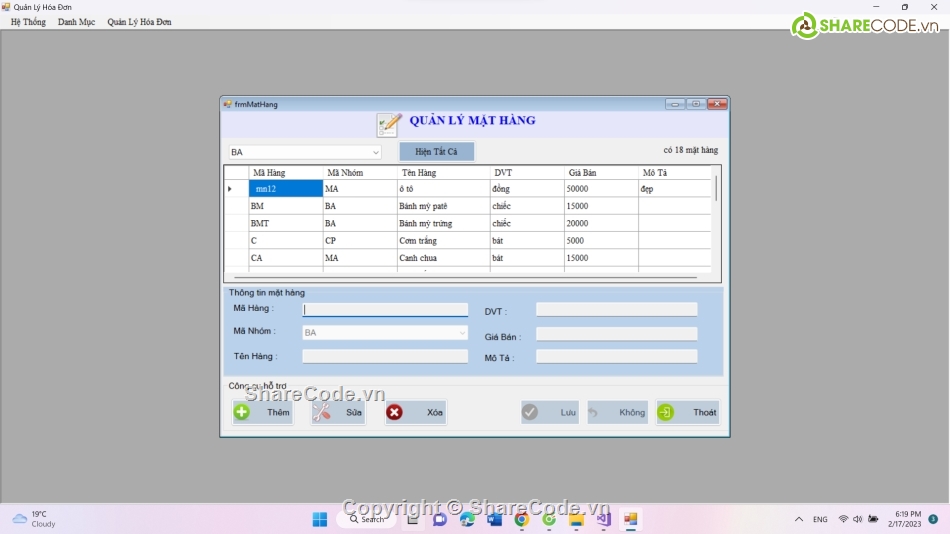 Code quản lý bán hàng đơn giản C#,code phần mềm quản lý bán hàng c# + sql server,Phần mềm quản lý bán hàng chuyên nghiệp C# SQL Full code,quản lý bán hàng bằng C#,Code quản lý,C#