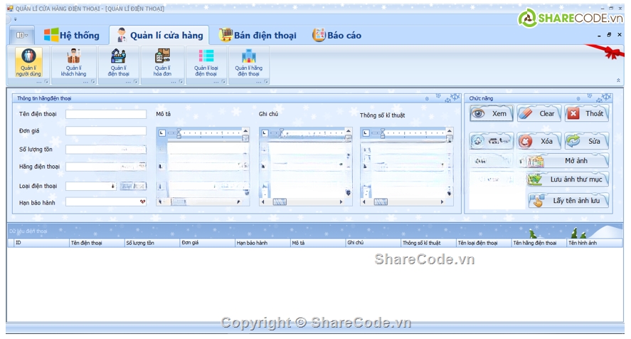Code quản lý,quản lý cửa hàng điện thoại C#,cửa hàng điện thoại