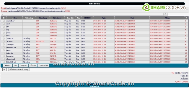 Code quản lý code php,code quản lý file php,gmanager,quản lý file trên hosting,code quản lý file
