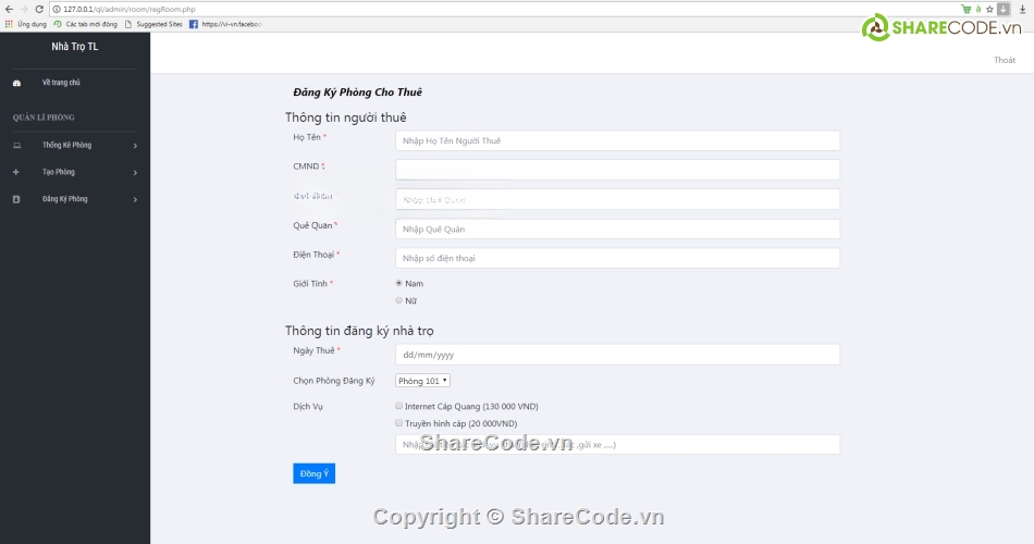 code php thuần,php thuần,code quản lý nhà trọ