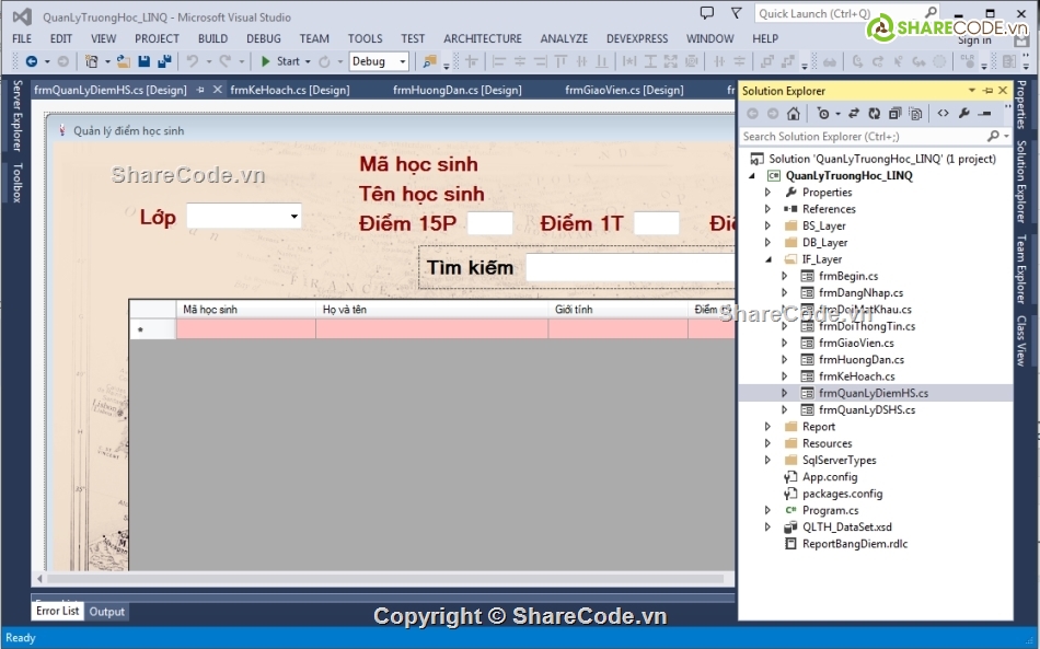 Code quản lý,giao diện,giao diện quản lý