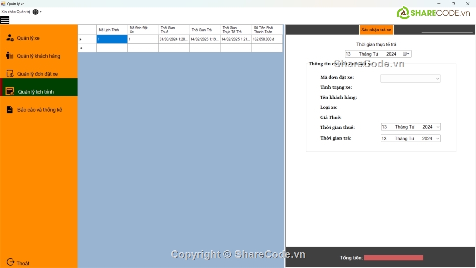 Code quản lý,winform,full báo cáo,full chức năng,quản lý xe winform,quản lý xe