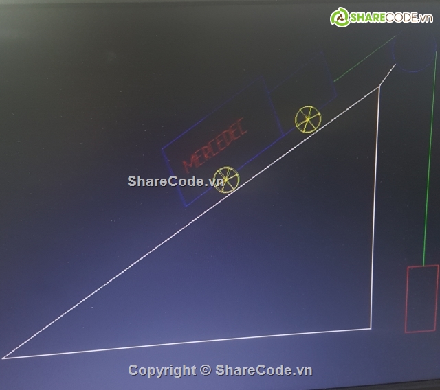 ròng rọc kéo xe,kéo xe,bài tập C++,đồ họa C++