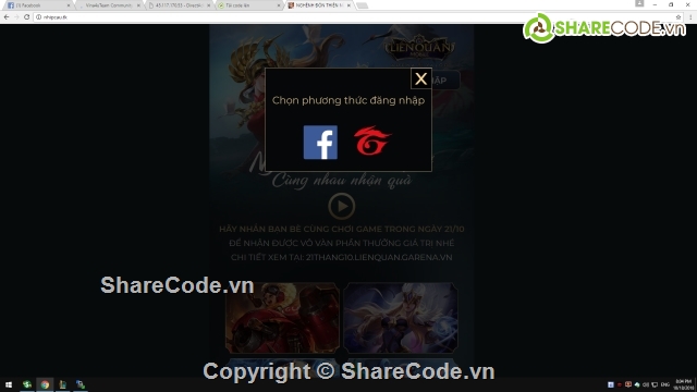 code scam liên quân,code phising liên quân,code phising garena