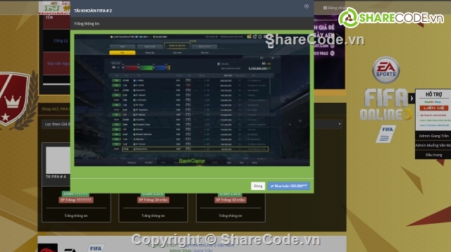 Code shop bán acc,code shop tự động,code shop lmht,code shop liên quân mobile,shop fifa online 3,code shop fifa online 4