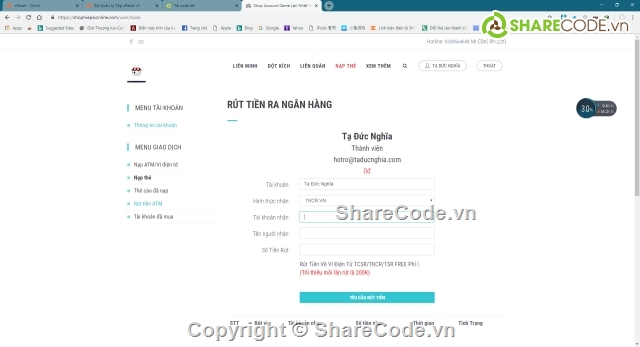 code nạp chậm code shop game,code shop game,code bán nick tự động,code bán nick cf,code bán nick liên quân,code bán nick lol