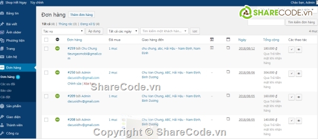 wordpress,Code shop,code shop online,share code shop wordpress,code website bán hàng