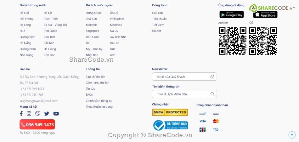 web du lịch,Code du lịch,template html,template website,website du lịch