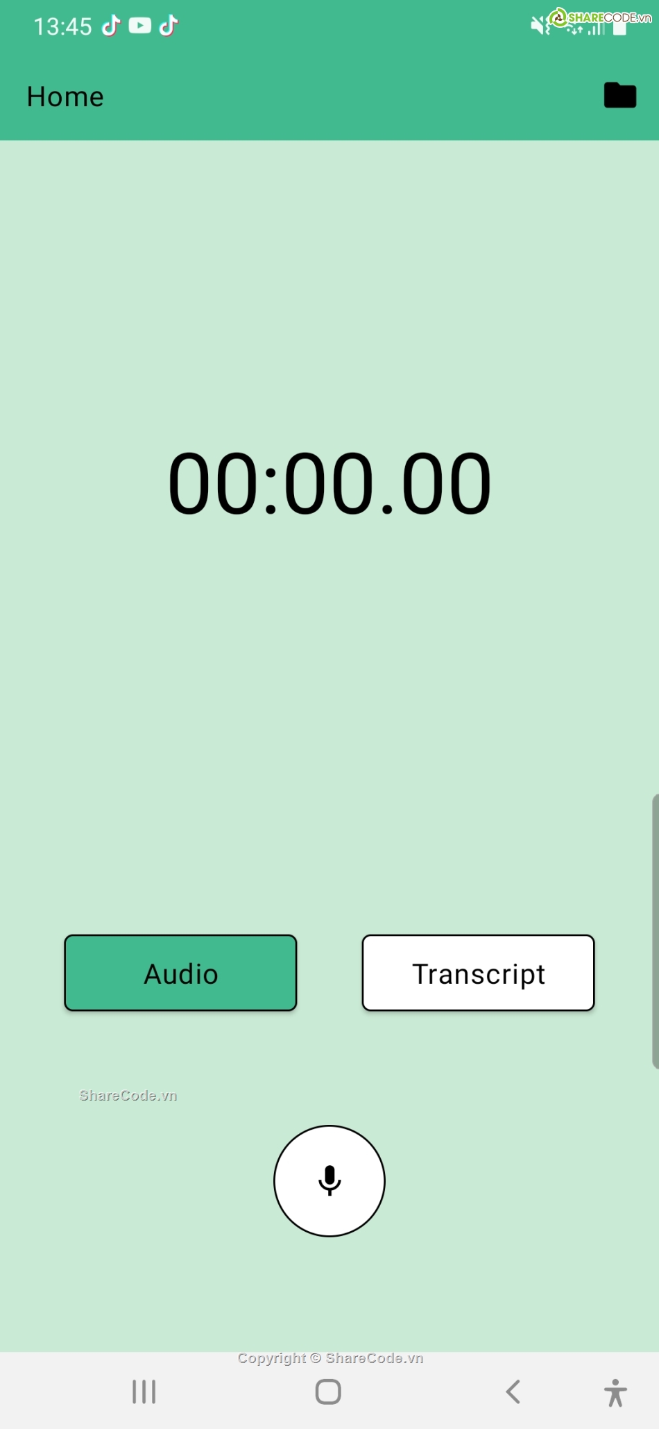 Ứng dụng  Android  Record,Ứng dụng  Record audio,Ứng dụng Record audio,code java  Record,Code ứng dụng Record