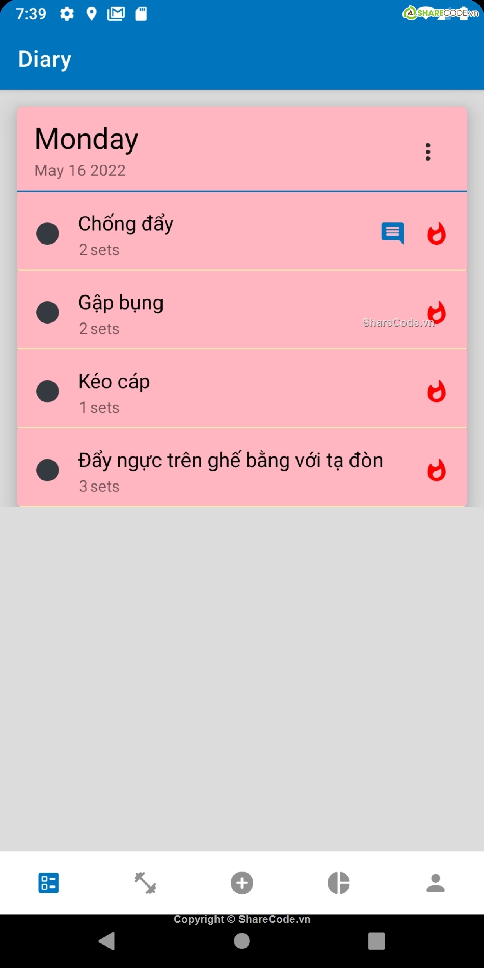 ứng dụng tập luyện thể thao,theo dõi sức khỏe,Code tập luyện thể thao,Sharecode tập luyện thể thao