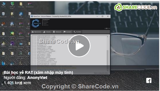 Xam nhap may tinh,Nano Core - RAT,phần mềm virus,ứng dụng xâm nhập máy tính