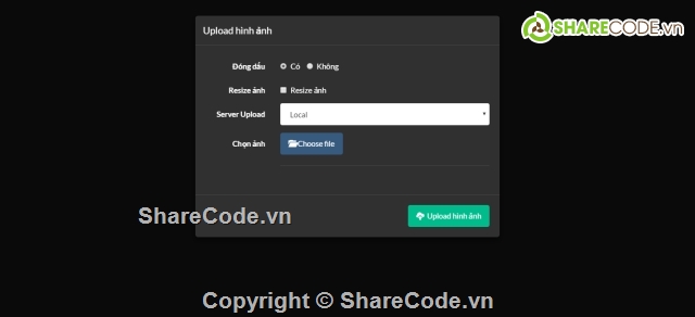 code up ảnh,up ảnh api,images hack,Giao diện responsive