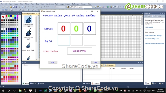 Visual C#,Vòng quay may mắn,ứng dụng trò chơi,trò chơi giải trí