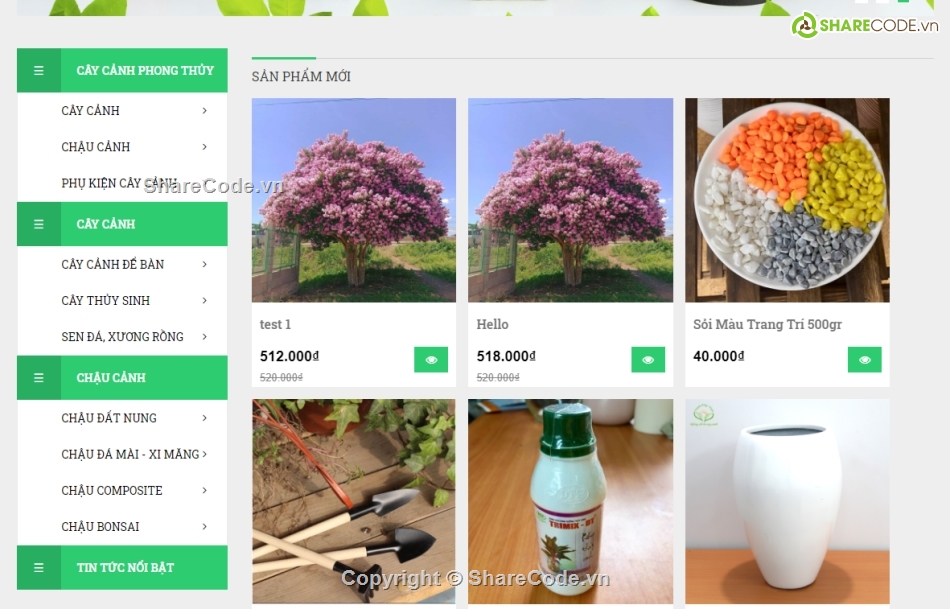 bán cây cảnh,quản lý bán cây cảnh,website bán hàng,Web bán cây cảnh,Code Web bán cây cảnh