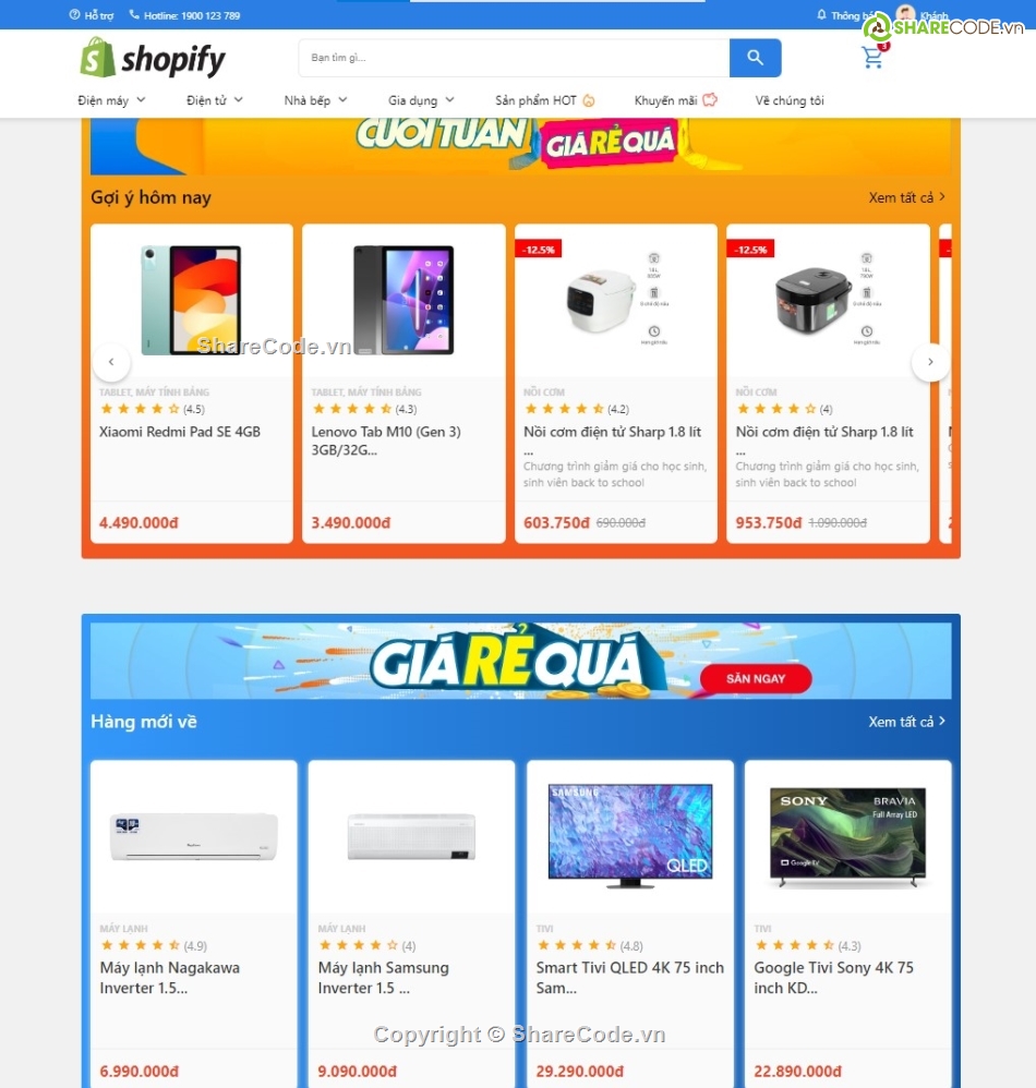 Web bán hàng,Code đồ án,điện máy,cửa hàng điện máy