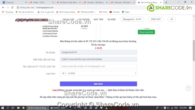 web bán domain,web bán hosting,code bán hàng domain hosting