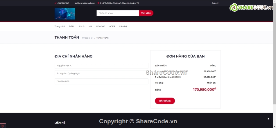 Code web mua bán thiết bị,Code Web bán hàng,web bán hàng php,Php Web bán Laptop