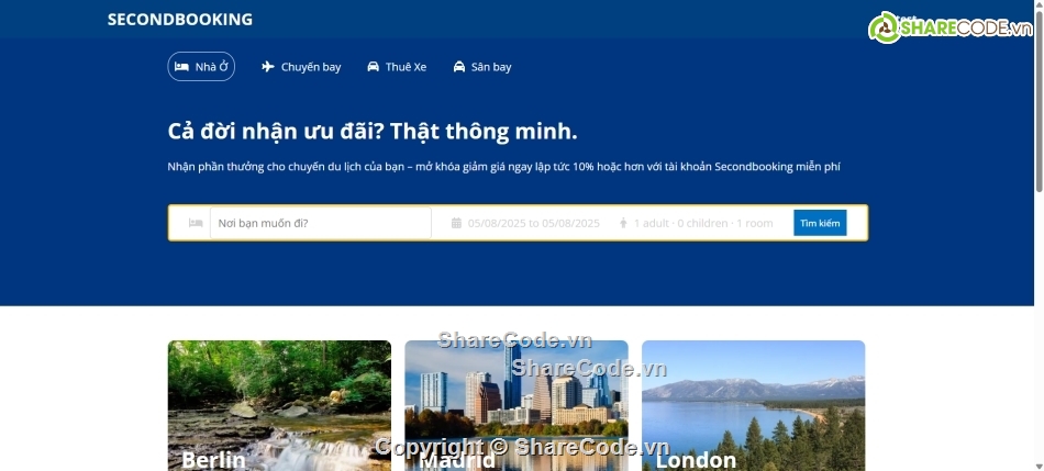 web,hotel booking,thanh toán vnpay