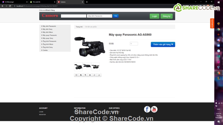 website php bán hàng,Code PHP bán camera,Code web bán camera,Code website bán camera,Đồ án code web php