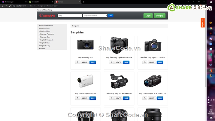 website php bán hàng,Code PHP bán camera,Code web bán camera,Code website bán camera,Đồ án code web php