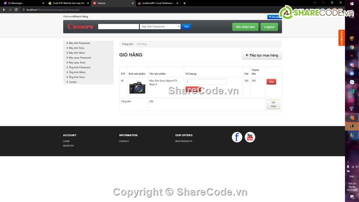 website php bán hàng,Code PHP bán camera,Code web bán camera,Code website bán camera,Đồ án code web php