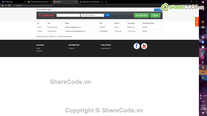 website php bán hàng,Code PHP bán camera,Code web bán camera,Code website bán camera,Đồ án code web php