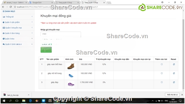 php thuần,web php,Code php,full báo cáo