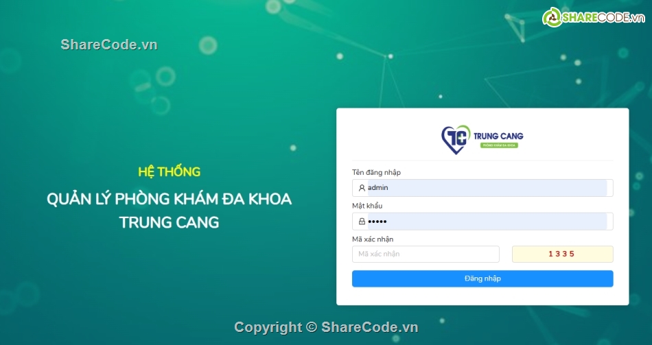 Code web,web quản lý,quản lý phòng khám đa khoa