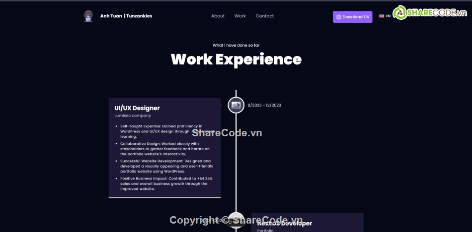 Code web,Sharecode,3D,web portfolio,portfolio,portfolio profile