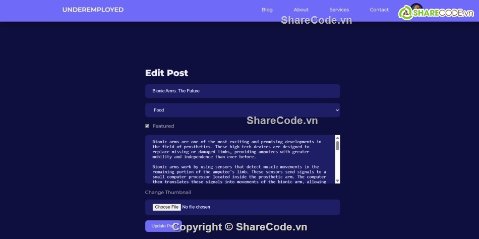 Code web,Source code web,Code PHP,Share code blog đẹp