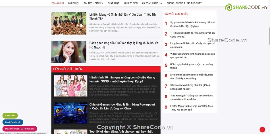 Web tin tức,website tin tức đẹp,web tin tức đẹp,Code web