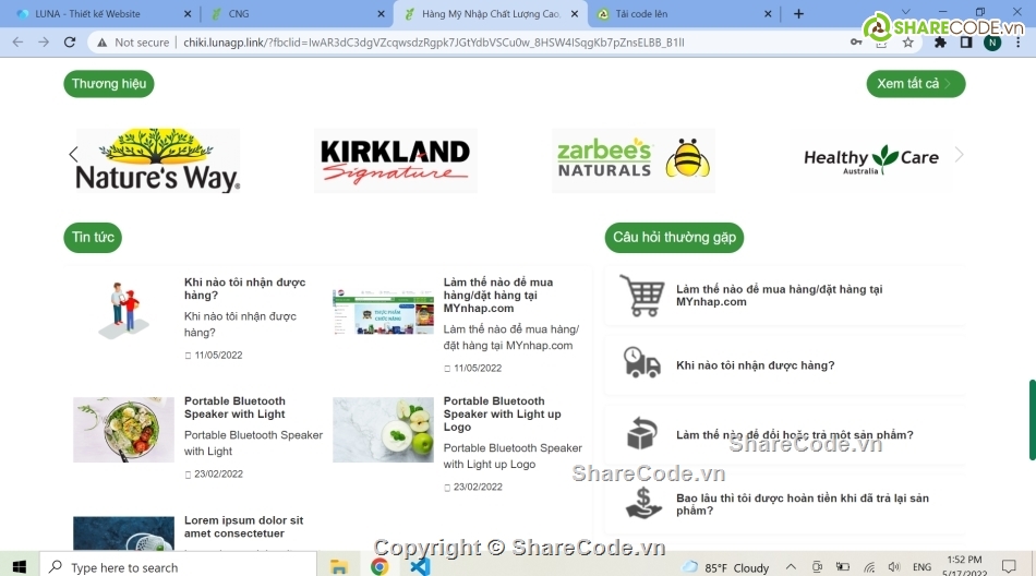 Code web bán hàng,code web thực phẩm chức năng,Source code website mỹ phẩm,Source code web giới thiệu sản phẩm,Thực phẩm bán hàng