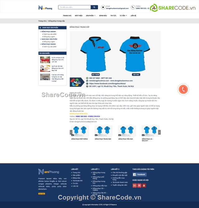 web bán đồng phục,web wordpress,code bán áo quần,website bán đồng phục Wp,code website áo đồng phục