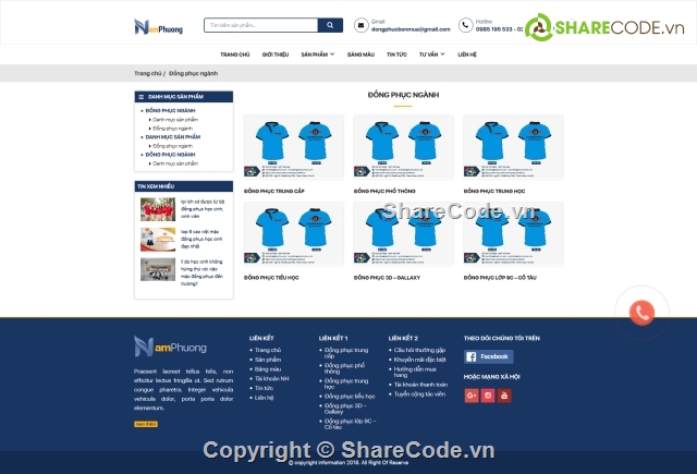 web bán đồng phục,web wordpress,code bán áo quần,website bán đồng phục Wp,code website áo đồng phục