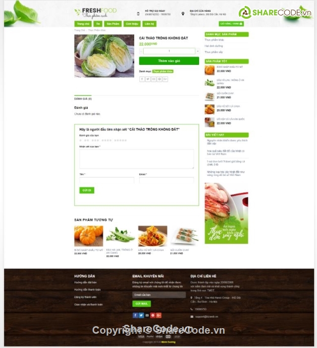 wordpress chuẩn SEO,Web ẩm thực,thực phẩm sạch,theme wordpress ẩm thực,wordpress chủ đề FOOD