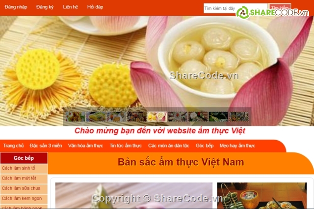 code web ẩm thực,code bán hàng thực phẩm,web ẩm thực,code món ăn,nhà hàng ẩm thực,đồ án web php