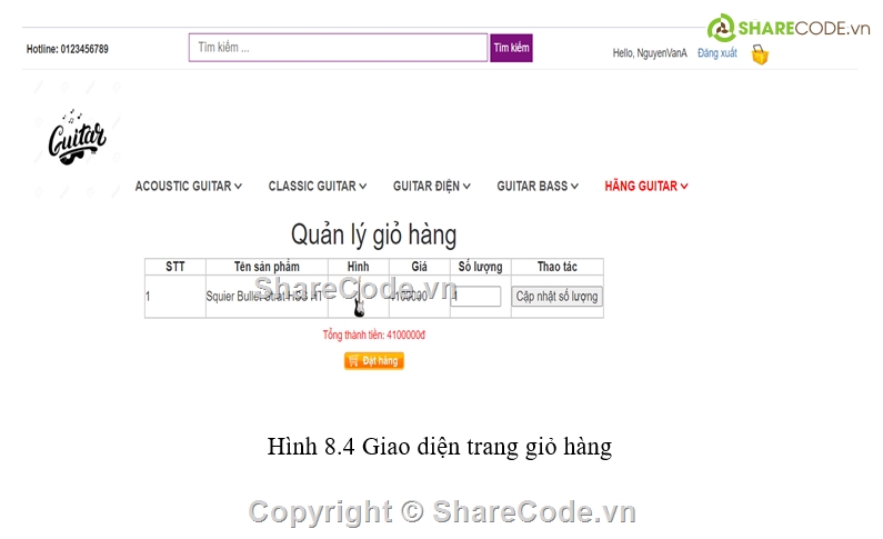 Website bán đàn,Website bán đàn Guitar,Website bán đàn Guitar PHP,Code Website bán đàn Guitar PHP