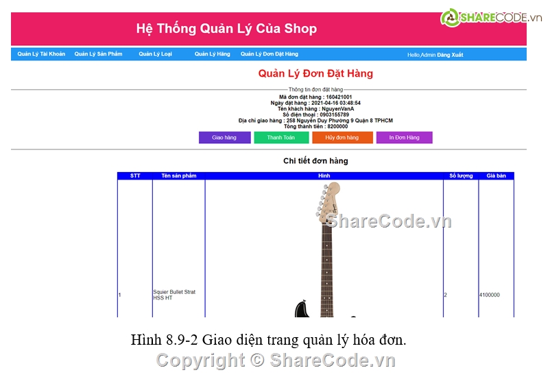 Website bán đàn,Website bán đàn Guitar,Website bán đàn Guitar PHP,Code Website bán đàn Guitar PHP