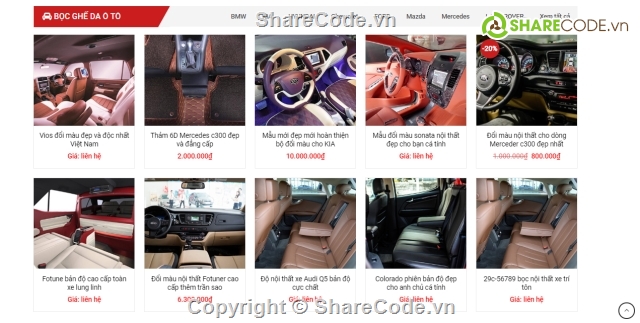 share code web showroom ô tô,siêu thị xe hơi,web gioi thieu san pham,web nội thất xe hơi,web chuan seo