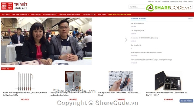 code mỹ phẩm,code php,web mỹ phẩm,website mỹ phẩm