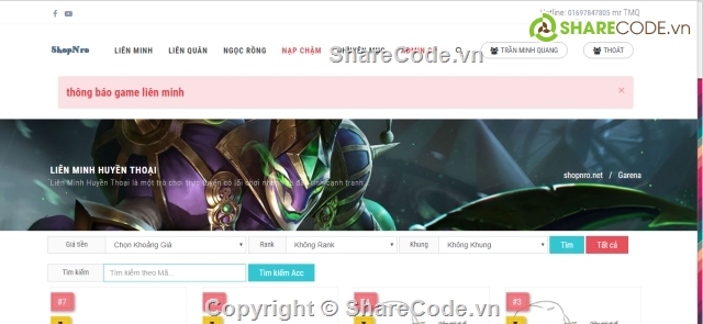 web bán nick,source bán nick,Code website bán nick,website bán nick gọn