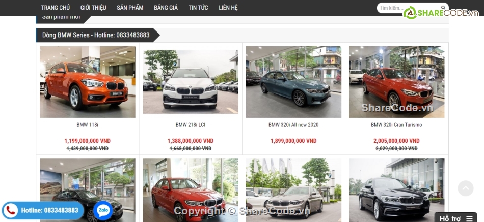 website ô tô,code bán ô tô,code web bán ô tô,demo website bán ô tô